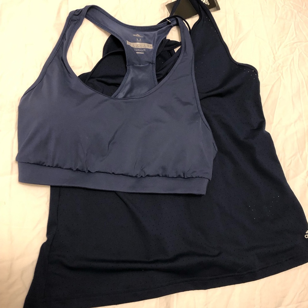 Adidas sports bra and tank
